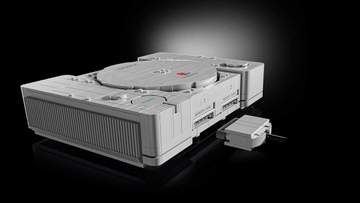 初代「PlayStation」が完成する大人向けレゴセット　グレーのボディとコントローラー
