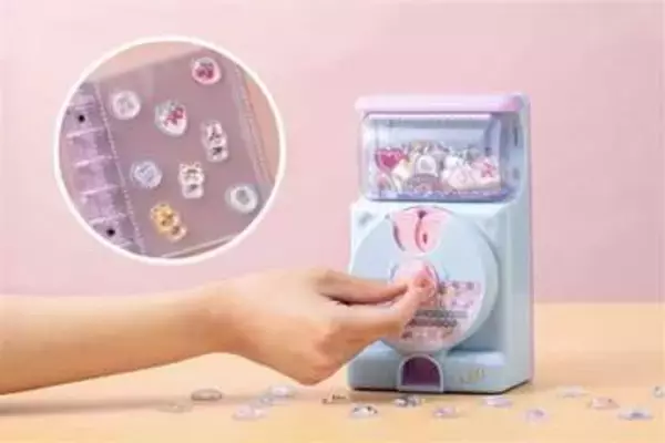 ぷっくりとした立体シールが作れる　「キラ・ガチャシール　ぷっくりドロップ」