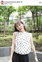 元TBS山本里菜アナ、へそ出し＆ノースリ白ニット姿で色気ダダ漏れ　「美しすぎます」秋先取りコーデ