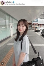 サッカー日本代表・上田綺世の美人妻・由布菜月、黒ミニ丈ワンピで神スタイル　「可愛い」「天使かとおもった」