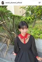 ハライチ・岩井勇気の18歳年下妻・奥森皐月、ショートヘアで「激カワ」ショット　「めちゃくちゃかわいい」