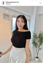 美人気象予報士・穂川果音、肩出しタンクトップ×レギンスで「久しぶりにランニング」　すらり神スタイル炸裂