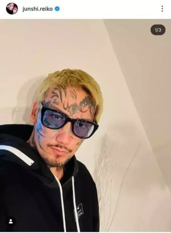 瓜田純士、顔のタトゥー消したら...激変で大反響　「別人みたい」「美形」「若く見える」