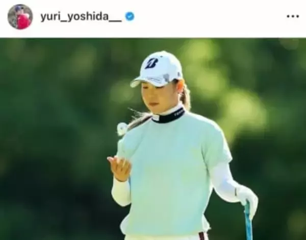 女子ゴルフの吉田優利＆澁澤莉絵留、手でハート形つくる「激カワ」プラベショット　冬コーデも超キュート