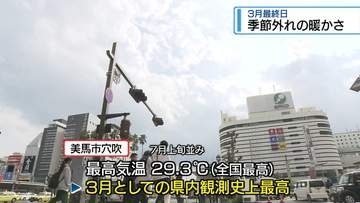 季節外れの暖かさ　3月最終日【徳島】