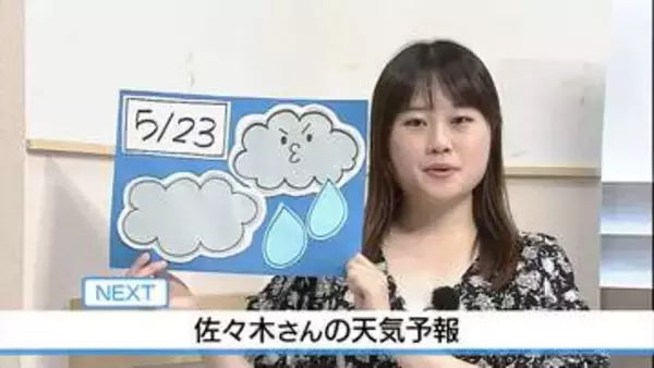 【動画】23日は傘が手放せない一日に 　佐々木予報士の天気予報（22日：19:00）