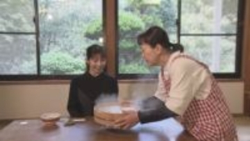 宮下アナ「たらいうどん」初体験 　御所でフェアはじまる【徳島】