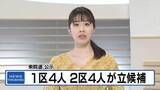 「衆院選公示　徳島1区に4人・徳島2区に4人が立候補【徳島】」の画像1
