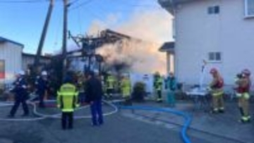 早朝に住宅火災 けが人なし【徳島】