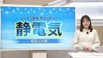 「バチッ！」静電気の仕組みと対処法　佐々木予報士がマメテン解説【徳島】