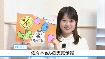 【動画】14日は雲広がり にわか雨の可能性　佐々木予報士の天気予報（13日：19:00）【徳島】