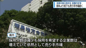 高校生の就職   売り手市場続く 　内定率は67.5％【徳島】