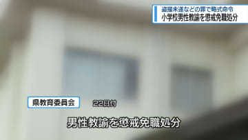 小学校の男性教諭を懲戒免職　盗撮未遂などの罪で罰金刑【徳島】