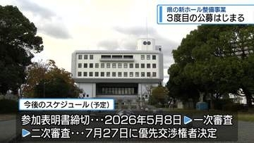3度目の公募はじまる　県の新ホール整備事業【徳島】