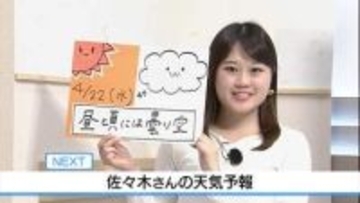 【動画】22日は昼頃には曇り空に　佐々木予報士の天気予報（21日：19:00）【徳島】