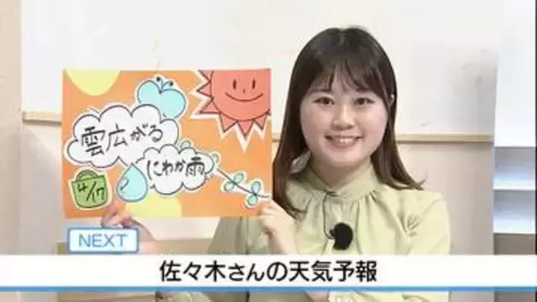 【動画】17日は折りたたみ傘を　佐々木予報士の天気予報（15日：19:00）【徳島】