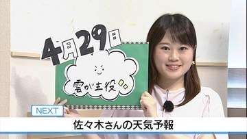 【動画】29日は雲が主役 長袖シャツを　佐々木予報士の天気予報（28日：19:00）