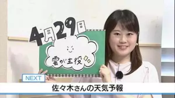 【動画】29日は雲が主役 長袖シャツを　佐々木予報士の天気予報（28日：19:00）