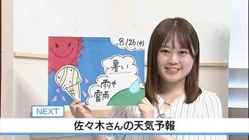 【動画】26日は昼頃から雨や雷雨に注意　佐々木予報士の天気予報（25日：19:00）