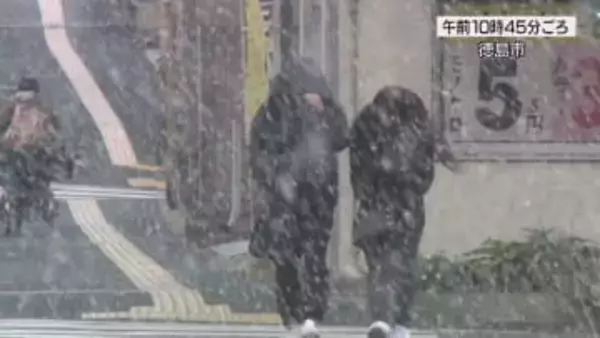 徳島市で初雪　平年より15日遅い【徳島市】