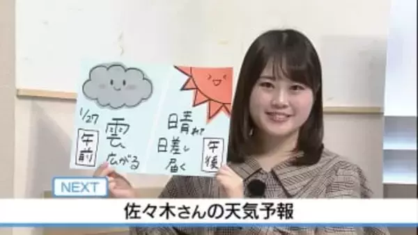 27日 午後は晴れるも防寒を！　佐々木予報士の天気予報（26日：19：00）