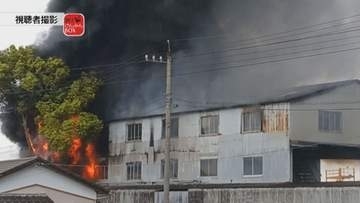 【速報】徳島市川内町の倉庫から出火　消防車13台が出動【徳島】