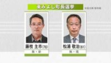東みよし町長選挙告示　現職と新人が立候補【徳島】