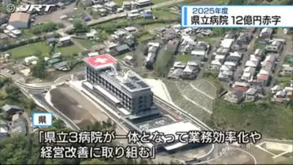 2025年度 県立病院12億7000万円超の赤字【徳島】