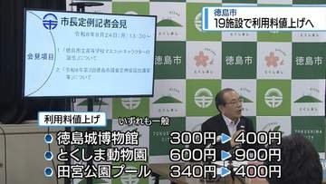 とくしま動物園「600円⇒900円」　徳島市が19施設の利用料値上げへ【徳島】