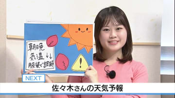 3連休スタート  お出かけ日和　 佐々木予報士の天気予報（21日：19：00)