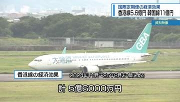 香港線5.6億円・韓国線11億円　国際定期便の経済効果【徳島】