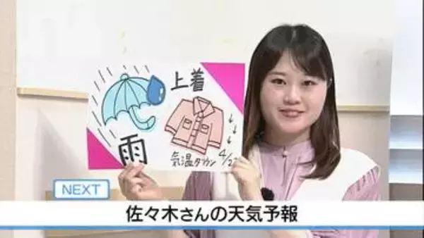 【動画】23日は雨の一日 服装注意　佐々木予報士の天気予報（22日：19:00）【徳島】