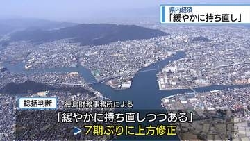 県内経済「緩やかに持ち直しつつある」　徳島財務事務所【徳島】