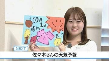 【動画】10月1日は晴れて暑い　 佐々木予報士の天気予報（30日：19:00）