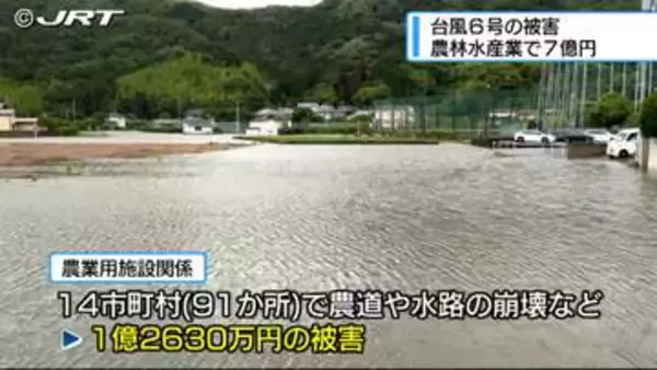 台風６号農林水産業被害状況【徳島】