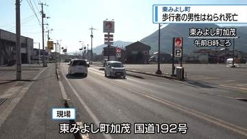 東みよし町で80代男性はねられ死亡　交通安全運動期間中はじめての死亡事故【徳島】