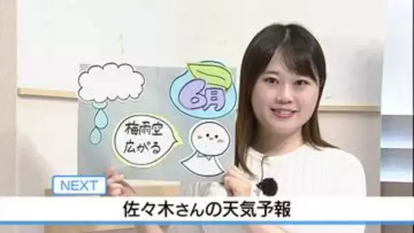 【動画】4日は梅雨空広がる　日中汗ばむ陽気　佐々木予報士の天気予報（3日：19:00）
