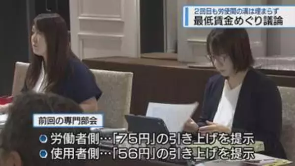 最低賃金めぐり議論　2回目も労使間の溝は埋まらず【徳島】