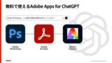 「アドビ「Photoshop」などがChatGPTに登場、画像編集がチャットで完結　無料プランにも提供」の画像1