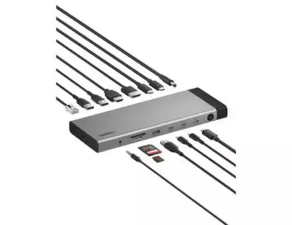 ベルキン、「Thunderbolt 5」対応の14-in-1ドック発売　最大140W給電や8Kマルチ表示に対応