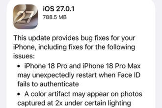 「iOS 27.0.1」提供開始――Face IDやカメラ、通知センターの不具合を修正
