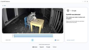 グーグル、AIコンテンツ識別ツール「SynthID Detector」一般提供