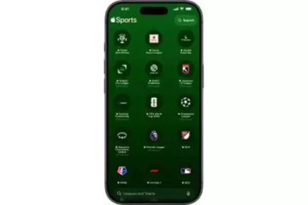 「Apple Sports」にJ1リーグ追加、欧州6リーグ含む7つのトップリーグ対応