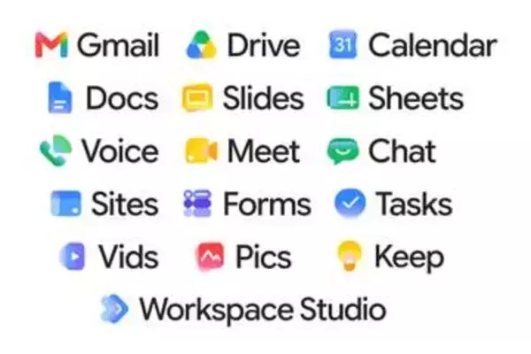 Google ドライブやGmailなどでアイコンデザインが刷新