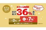 「au PAY マーケットで最大36％還元、「ポイント超超祭」7日スタート」の画像1
