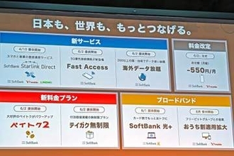 ソフトバンクの10日の発表まとめ――3つの新料金プランを発表　既存プランの値上げも