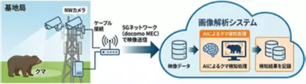 ドコモ、基地局のAIカメラでクマの出没を検知する実証実験を北海道で開始