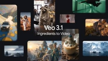 グーグル、Veo 3.1で動画生成を強化　素材画像を反映する「Ingredients to Video」