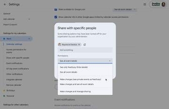 Googleカレンダーに新共有権限、非公開予定の詳細を隠して共同編集可能に