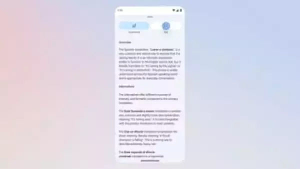 「Google翻訳」で「Gemini」を活用した新機能、会話に合わせた表現を提供